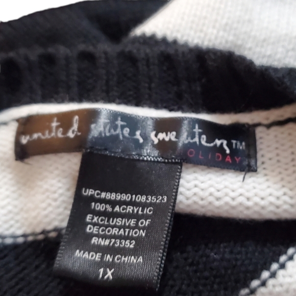 Oh Snap! UNITED STATES SWEATERS gingerbread sweater 1X - Picture 3 of 6